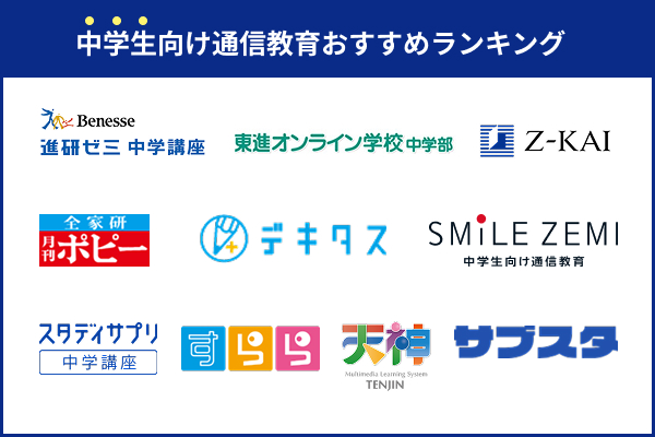 中学生向け通信教育ランキング